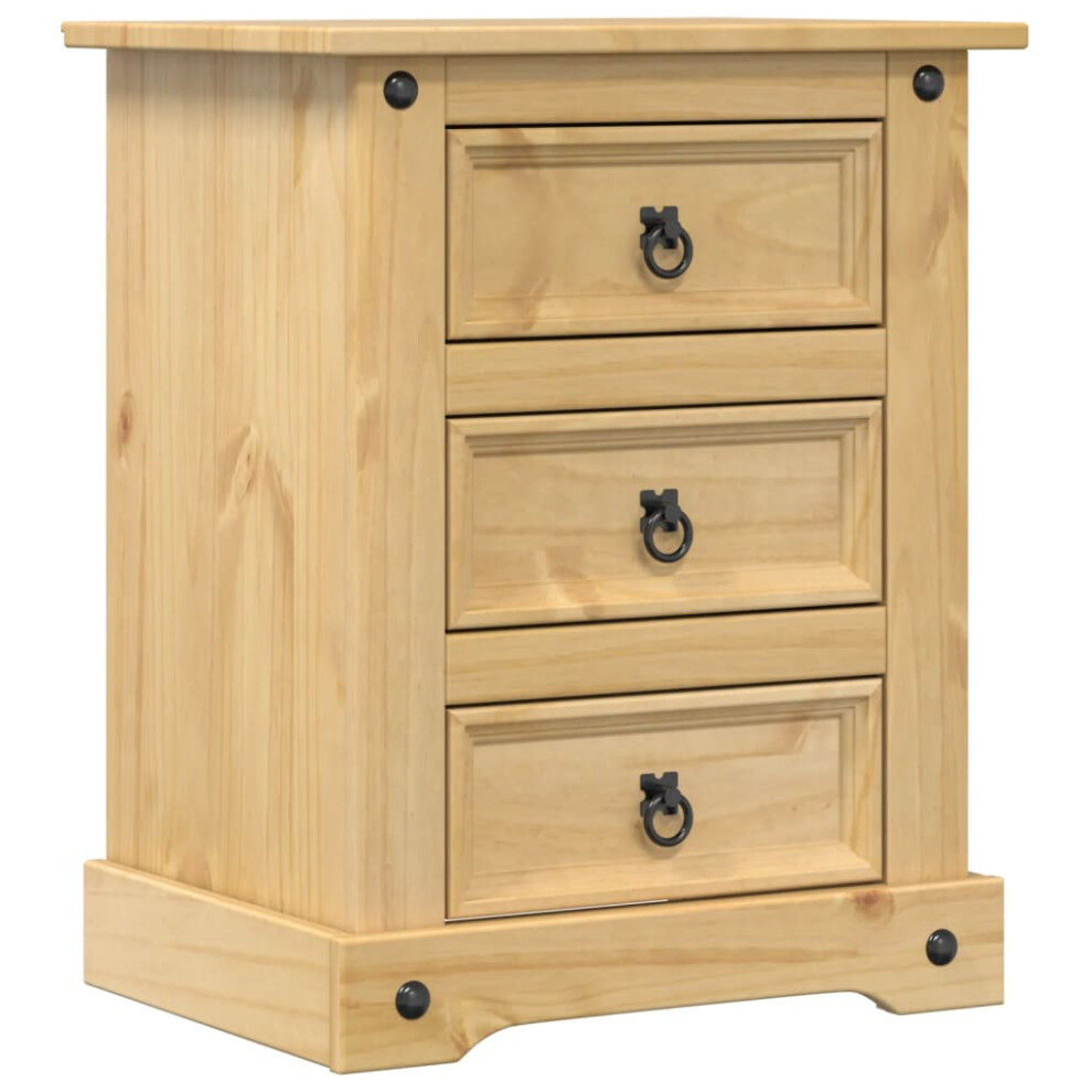 vidaXL Bedside Cabinet Nightstand Bed Side Table Bed Cabinet Solid Wood Pine