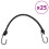 VidaXL vidaXL Bungee Cords with Reflective Strips and Hooks Bungee Straps 25 pcs 1
