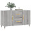 VidaXL vidaXL Sideboard Storage Side Cabinet Cupboard Grey Sonoma Engineered Wood 3
