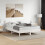 VidaXL vidaXL Headboard Bed Header Bed Headboard Panel White 150 cm Solid Wood Pine 3
