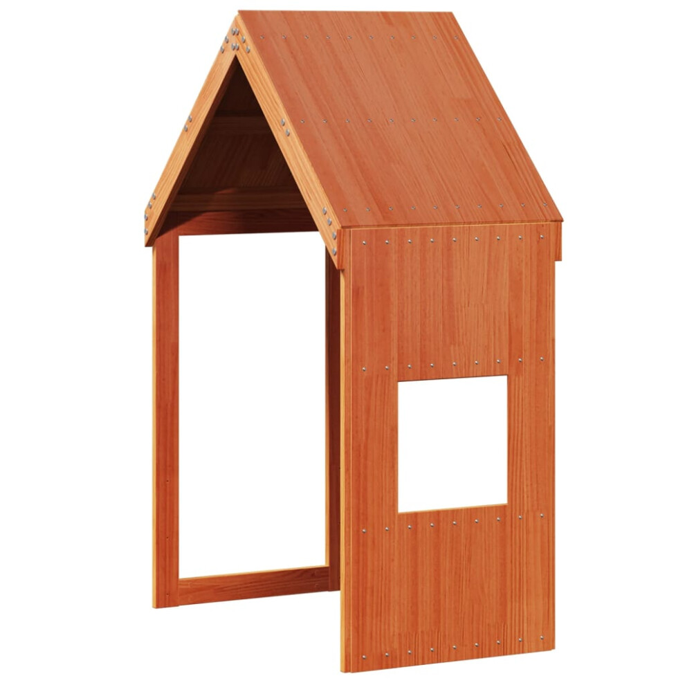 Vidaxl Kids' Bed Roof Kids Bed Canopy Wax Brown 55X84x132 Cm Solid Wood Pine