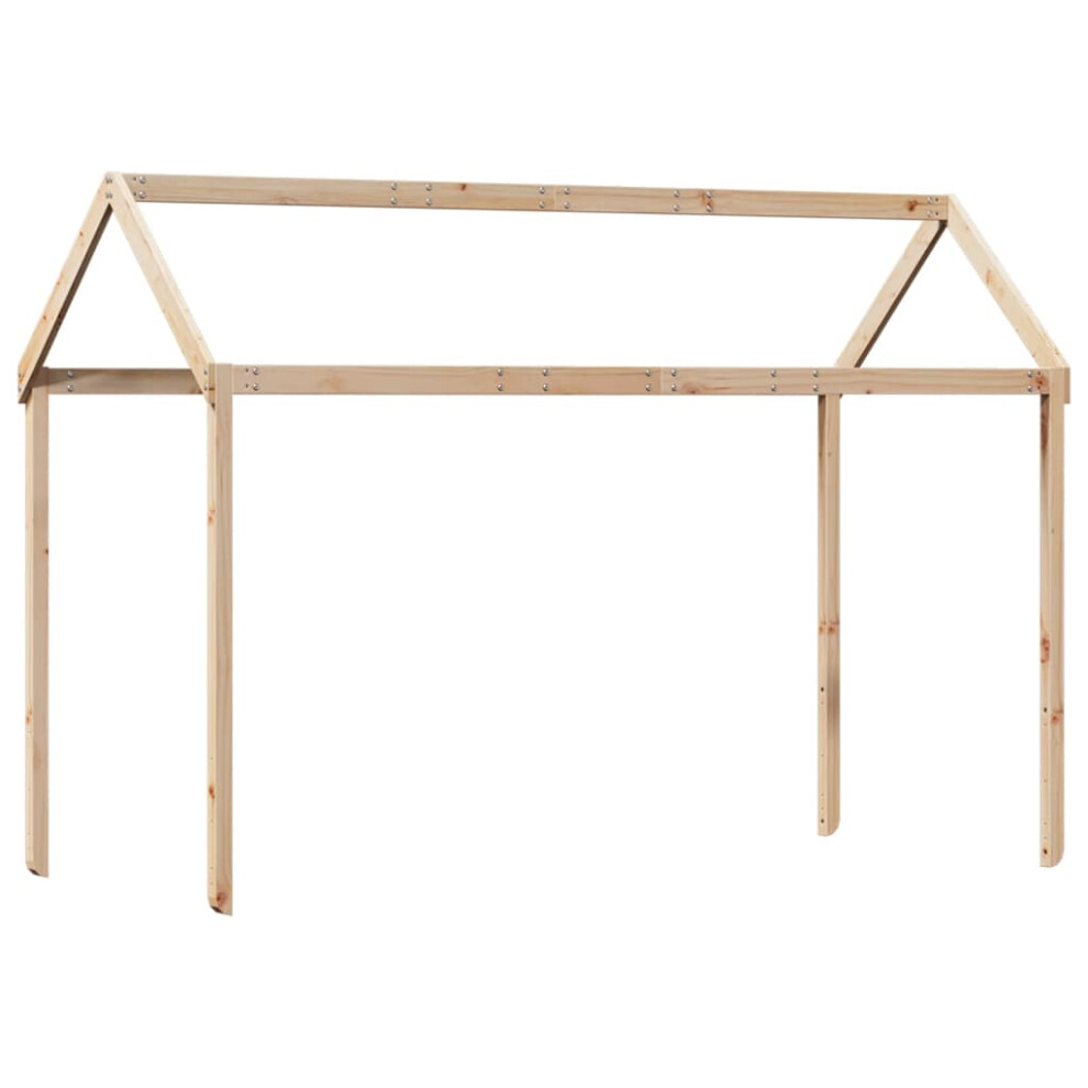 Vidaxl Kids' Bed Roof Bed Canopy Bed Rooftop 207X95.5x159 Cm Solid Wood Pine