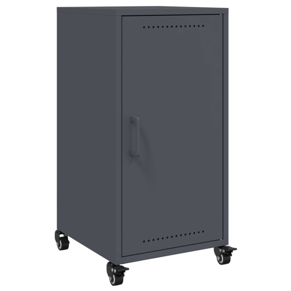 vidaXL Sideboard Cupboard Side Cabinet Highboard Anthracite Cold-rolled Steel