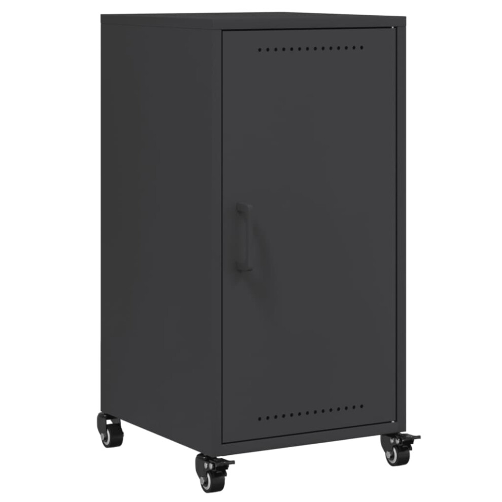 vidaXL Sideboard Storage Cupboard Cabinet Highboard Black Cold-rolled Steel