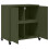 VidaXL vidaXL Sideboard Storage Cupboard Side Cabinet Highboard Olive Green Steel 8
