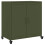 VidaXL vidaXL Sideboard Storage Cupboard Side Cabinet Highboard Olive Green Steel 2