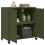 VidaXL vidaXL Sideboard Storage Cupboard Side Cabinet Highboard Olive Green Steel 5