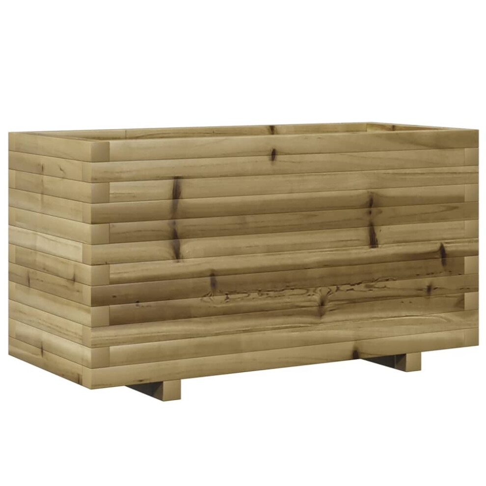 Vidaxl Garden Planter Outdoor Flower Pot Planter Pot Impregnated Wood Pine