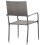 VidaXL vidaXL Garden Dining Chairs 2 pcs Stackable Outdoor Chair Grey Poly Rattan 5