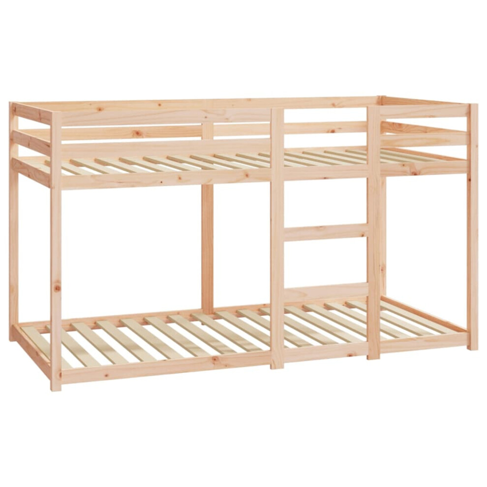 vidaXL Bunk Bed Children Bed Frame Bed Base Loft Bed 90x190 cm Solid Wood Pine