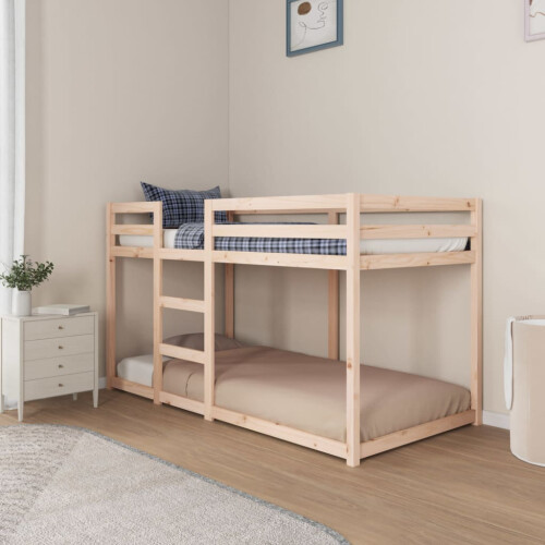 VidaXL vidaXL Bunk Bed Children Bed Frame Bed Base Loft Bed 90x190 cm Solid Wood Pine 2