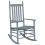VidaXL vidaXL Rocking Chairs 2pcs with Foldable Table Chair Grey Solid Wood Poplar 3
