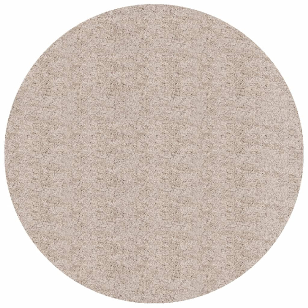 (beige, 100 cm) vidaXL Shaggy Rug Floor Mat Fluffy Rug Area Rug PAMPLONA High Pile Modern