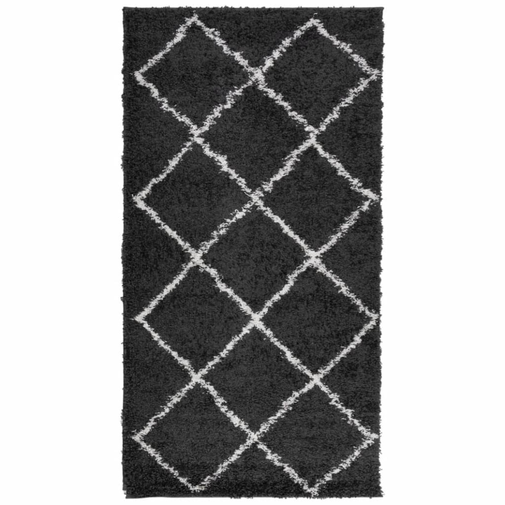 (black and cream, 80 x 150 cm) vidaXL Shaggy Rug Floor Mat Fluffy Rug Area Rug PAMPLONA High Pile Modern