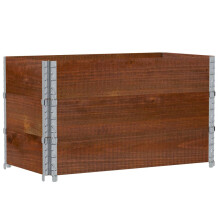 vidaXL Garden Planter Outdoor Flower Pot Planter Pot Brown Solid Wood Pine