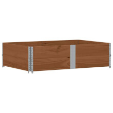 vidaXL Garden Planter Outdoor Flower Pot Planter Pot Brown Solid Wood Pine