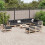 VidaXL vidaXL Garden Sofa Set 11 Piece Outdoor Sofa Set Corner Sofa Solid Wood Pine 3