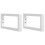 VidaXL vidaXL Basin Shelf Wall Mounted Bathroom Countertop Steel and Solid Wood Beech 7