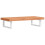VidaXL vidaXL Basin Shelf Wall Mounted Bathroom Countertop Steel and Solid Wood Beech 1