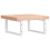 VidaXL vidaXL Basin Shelf Wall Mounted Bathroom Countertop Steel and Solid Wood Beech 6