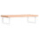 VidaXL vidaXL Basin Shelf Wall Mounted Bathroom Countertop Steel and Solid Wood Beech 1