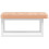 VidaXL vidaXL Basin Shelf Wall Mounted Bathroom Countertop Steel and Solid Wood Beech 5
