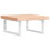 VidaXL vidaXL Basin Shelf Wall Mounted Bathroom Countertop Steel and Solid Wood Beech 2