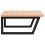 VidaXL vidaXL Basin Shelf Wall Mounted Bathroom Countertop Steel and Solid Wood Beech 5