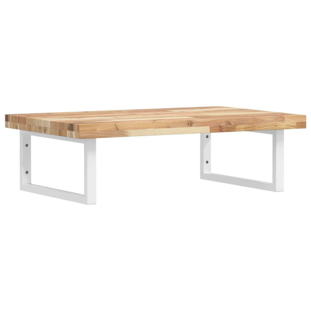 Photos - Other Bathroom Accessories VidaXL Basin Shelf Wall Mounted Bathroom Countertop Steel & Solid Wood Acacia 