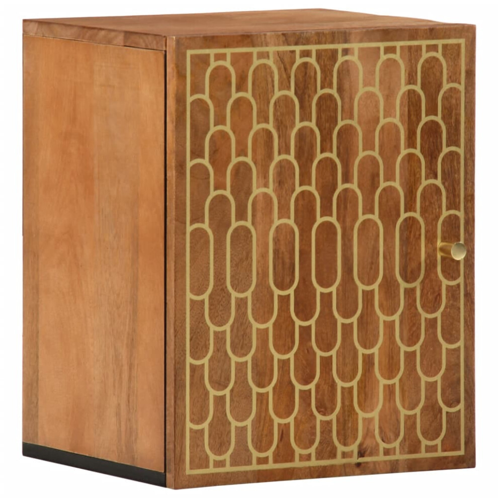 Vidaxl Bathroom Wall Cabinet Hanging Wall Storage Cupboard Solid Wood Mango