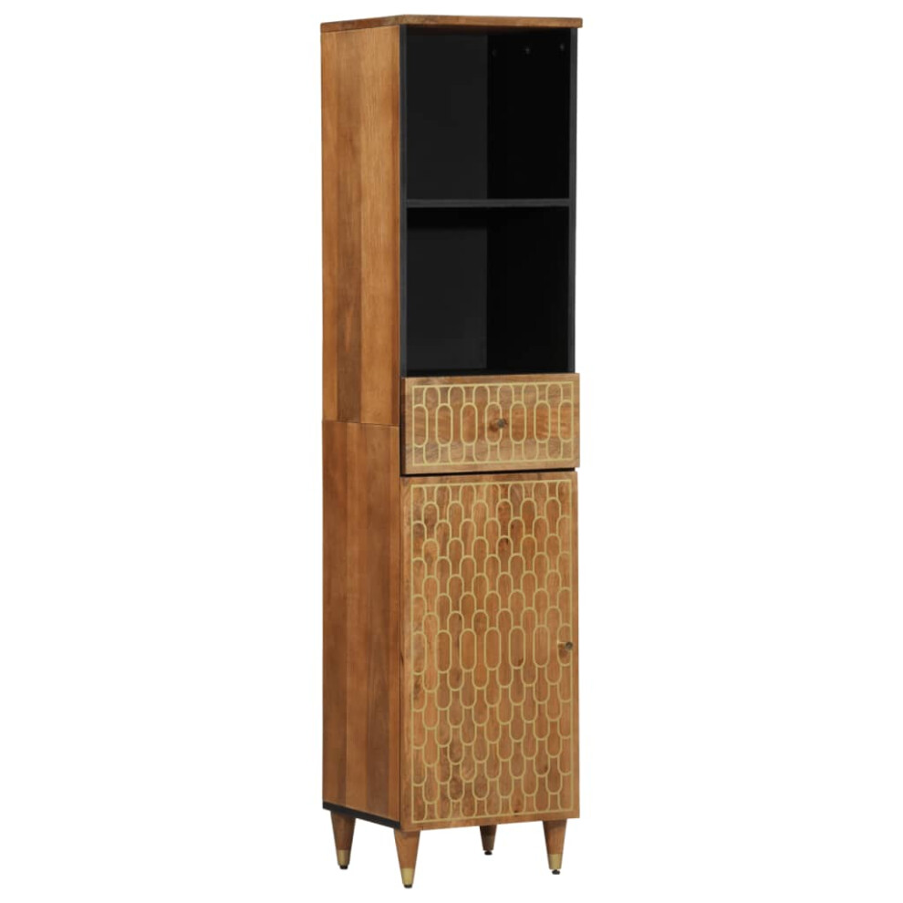 Vidaxl Bathroom Cabinet Storage Unit Cupboard Sink Cabinet Solid Wood Mango