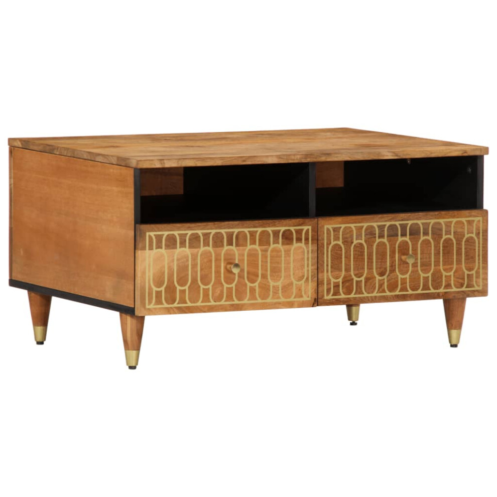 Vidaxl Brown Coffee Table Hallway Tea End Table Accent Side Table Solid Wood Mango