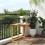 VidaXL vidaXL Folding Balcony Table Outdoor Table Dining Table Solid Wood Acacia 3