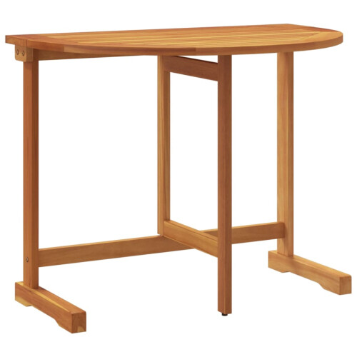 VidaXL vidaXL Folding Balcony Table Outdoor Table Dining Table Solid Wood Acacia 1