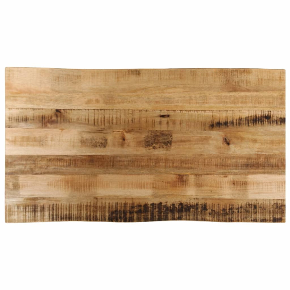Vidaxl Table Top Live Edge Replacement Dining Table Top Solid Wood Rough Mango