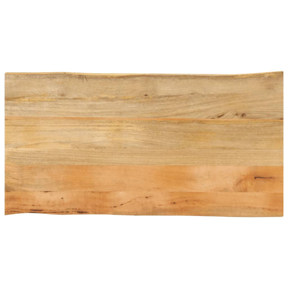 vidaXL Table Top Live Edge Replacement Board Dining Table Top Solid Wood Mango