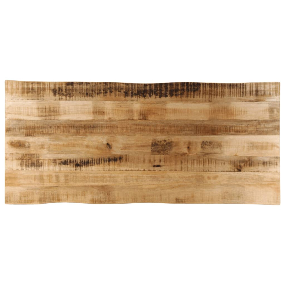 Vidaxl Table Top Live Edge Replacement Dining Table Top Solid Wood Rough Mango