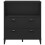 VidaXL vidaXL Bookcase Bookshelf Side Cabinet Storage Book Rack Black Engineered Wood 6