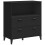 VidaXL vidaXL Bookcase Bookshelf Side Cabinet Storage Book Rack Black Engineered Wood 1
