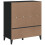 VidaXL vidaXL Bookcase Bookshelf Side Cabinet Storage Book Rack Black Engineered Wood 8