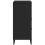 VidaXL vidaXL Bookcase Bookshelf Side Cabinet Storage Book Rack Black Engineered Wood 7