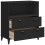 VidaXL vidaXL Bookcase Bookshelf Side Cabinet Storage Book Rack Black Engineered Wood 5
