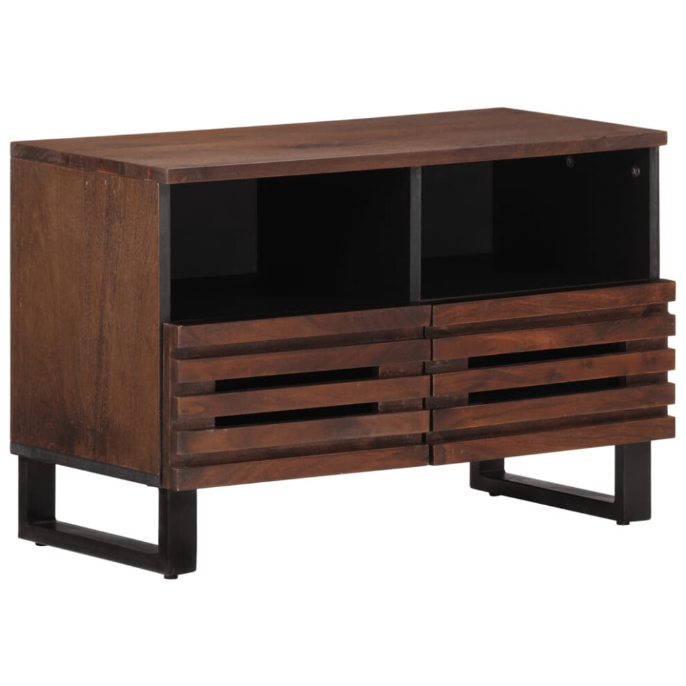 vidaXL TV Cabinet TV Stand Hifi Media Cabinet TV Unit Brown Solid Wood Mango