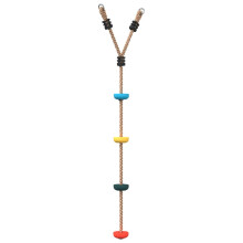 vidaXL Disc Rope Swing for Kids with 4 Treads Tree Swing Rope Multicolour