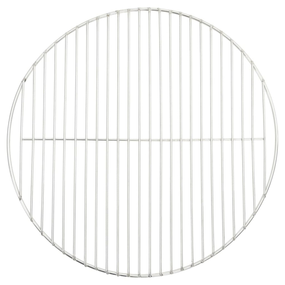 vidaXL BBQ Grill Grate BBQ Grill Rack Cooking Grate Round 304 Stainless Steel