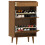VidaXL vidaXL Shoe Cabinet Shoe Storage Cupboard Shoe Rack Brown Solid Wood Pine 3