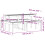 VidaXL vidaXL Picnic Table Outdoor Dining Table Garden Table White Solid Wood Pine 4