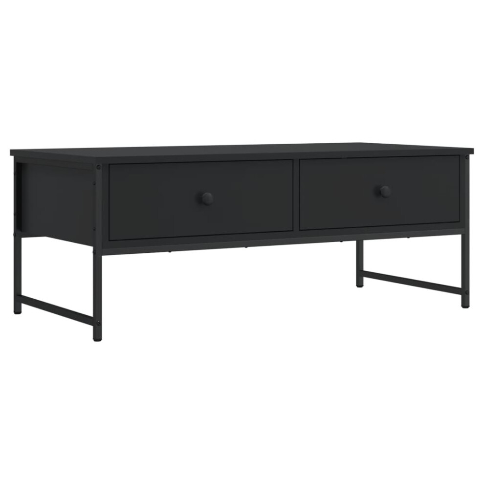 Vidaxl Coffee Table Hall Tea Side End Table Sofa Table Black Engineered Wood
