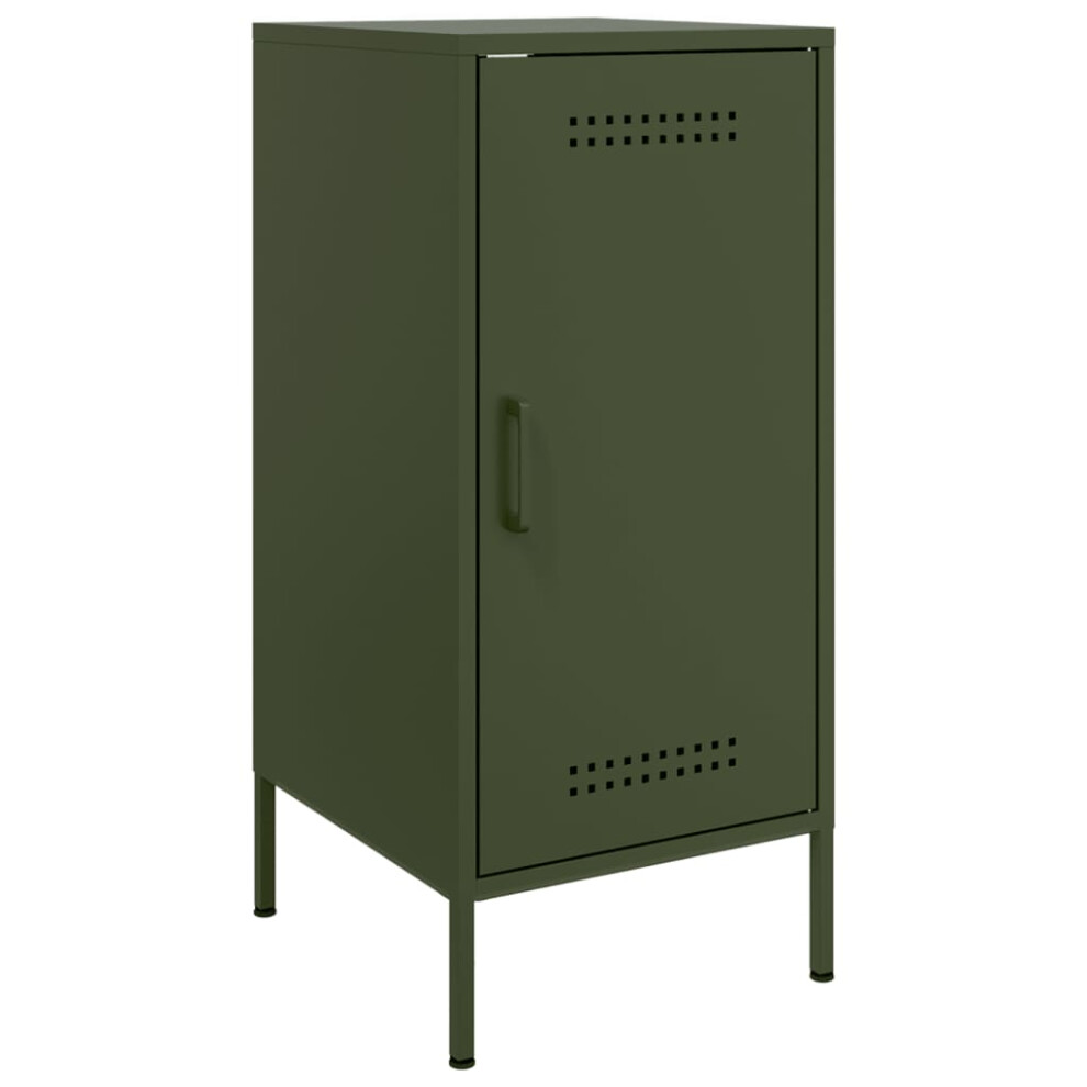 vidaXL Sideboard Cupboard Side Cabinet Highboard Olive Green Cold-rolled Steel