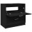 VidaXL vidaXL Sink Cabinet Vanity Unit Storage Unit Cupboard Black Engineered Wood 5